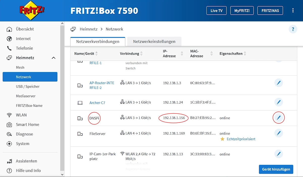 TrashBlock+ im Router finden