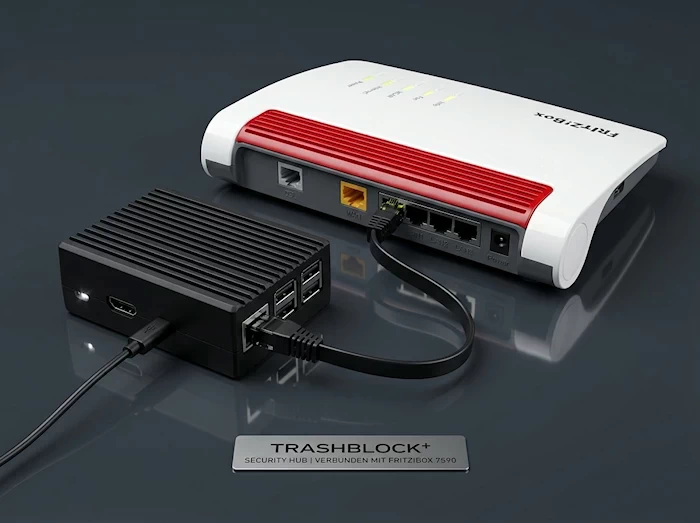 TrashBlock+ an einem AVM-Router